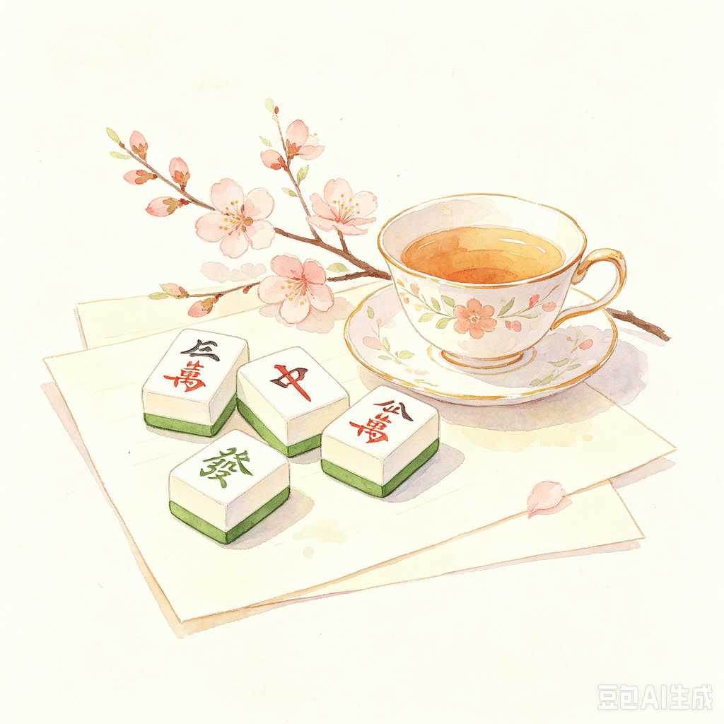 large print mahjong set